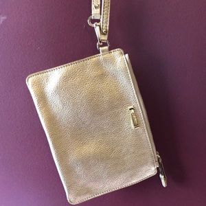 Cole Haan Gold Wristlet